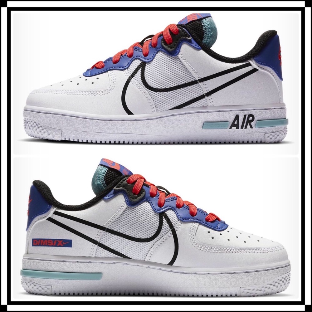 NIKE AIR FORCE 1 REACT GS - Y7/  Woman’s Size 8 NEW!!